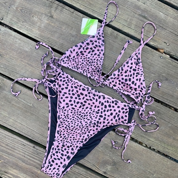 Nasty Gal Other - Nasty Gal Dalmatian Print High-Rise Bikini